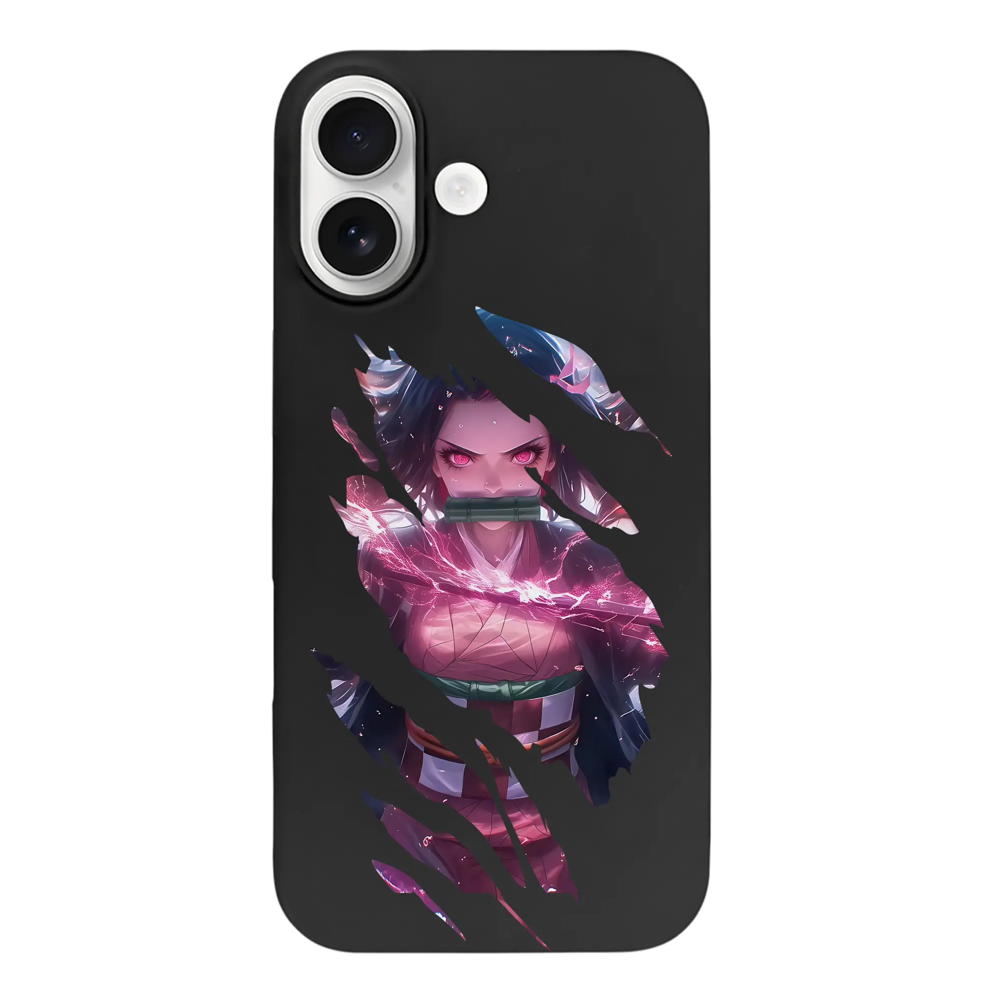 鬼滅の刃 グッズ,竈門 禰豆子 - iPhone 17 シリーズ シリコンケース 薄型 耐衝撃 指紋防止 ソフトタッチカバー 精密フィット 傷防止 保護ケース iPhone 17/17 Air/17 Pro/17 Pro Max 対応